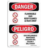 Flammable Gas Keep Flames And Heat Away