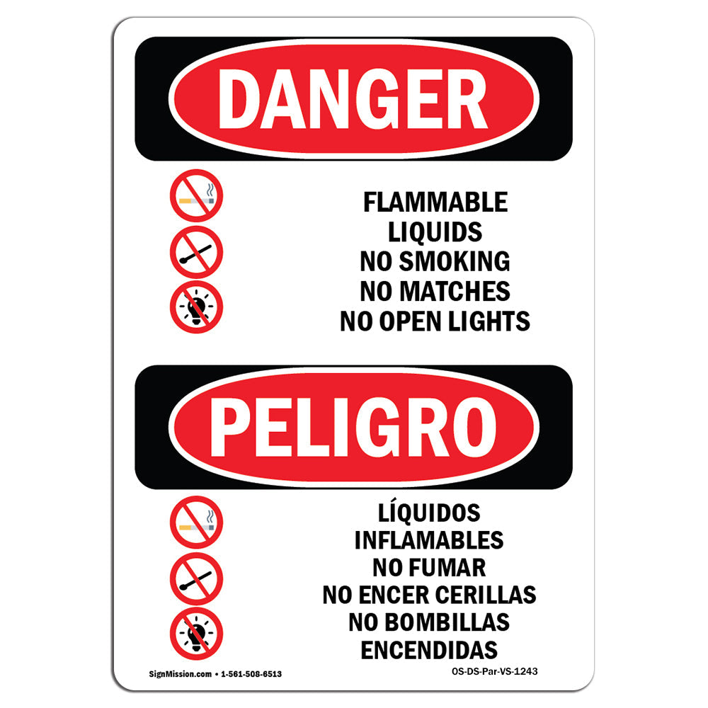 Flammable Liquids No Smoking Matches