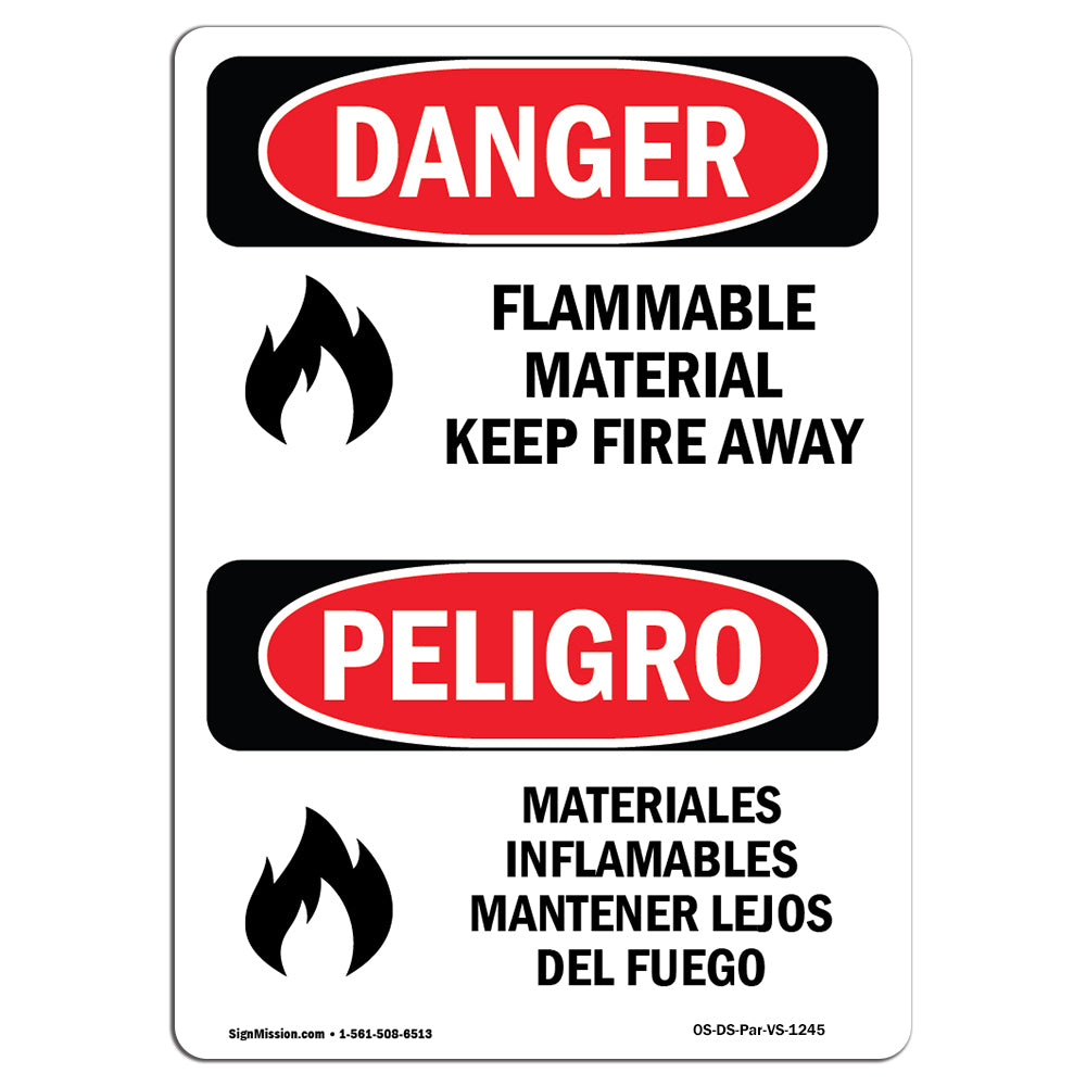 Flammable Material Keep Fire Away