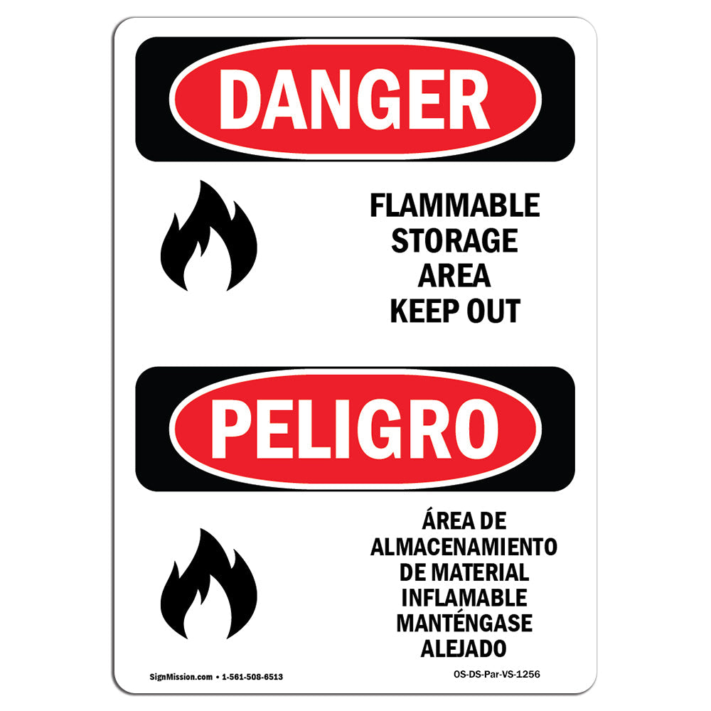 Flammable Storage Area Keep Out