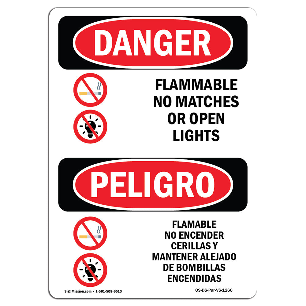 Flammable No Matches Or Open Lights