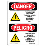 Formaldehyde Irritant Hazard