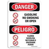 Gasoline No Smoking Or Open Flames