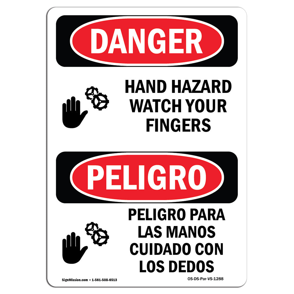 Hand Hazard Watch Your Fingers
