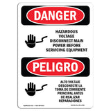 Hazardous Voltage Disconnect Main Power