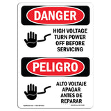 High Voltage Turn Power Off Before Servicing