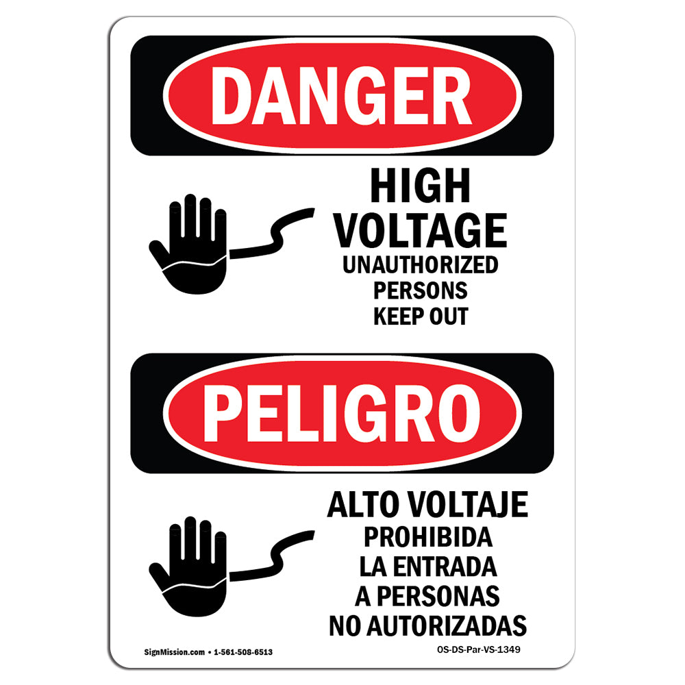 High Voltage Unauthorized Persons Keep Out