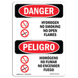 Hydrogen No Smoking No Open Flames