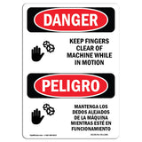 Keep Fingers Clear Of Machine Motion