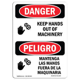 Keep Hands Out Of Machinery Spanish