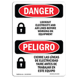 Lockout Electricity Air Lines Before Working