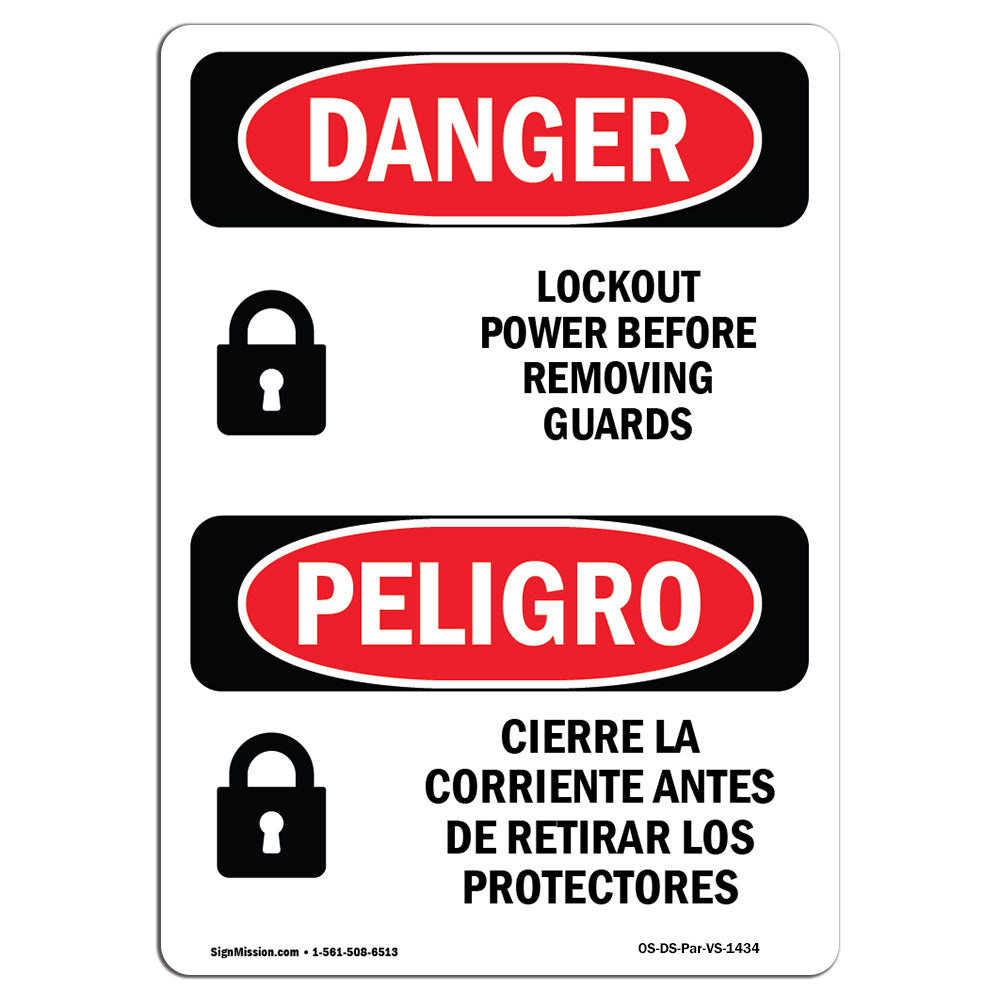 Lockout Power Before Removing Guards