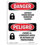 Lockout Power Before Removing Guards