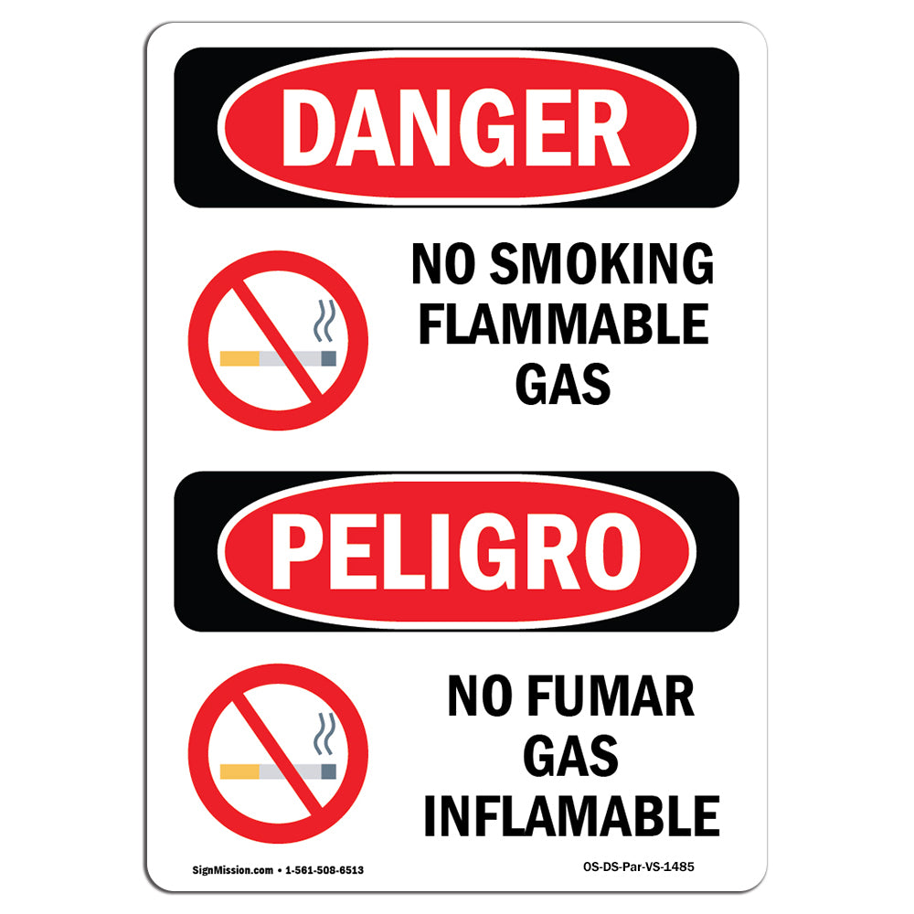 No Smoking Flammable Gas