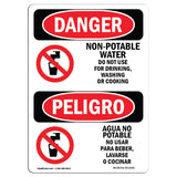 Non-Potable Water Do Not Use For Drinking