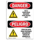 Not A Pedestrian Walkway Fork Trucks Only