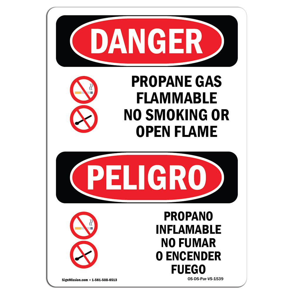Propane Gas Flammable No Smoking