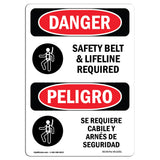 Safety Belt And Lifeline Required Symbol