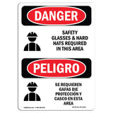 Safety Glasses And Hard Hats Required Symbol