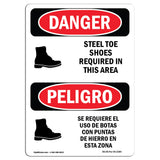 Steel Toe Shoes Required In This Area