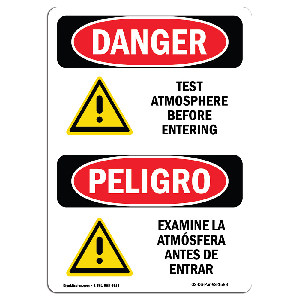 Test Atmosphere Before Entering