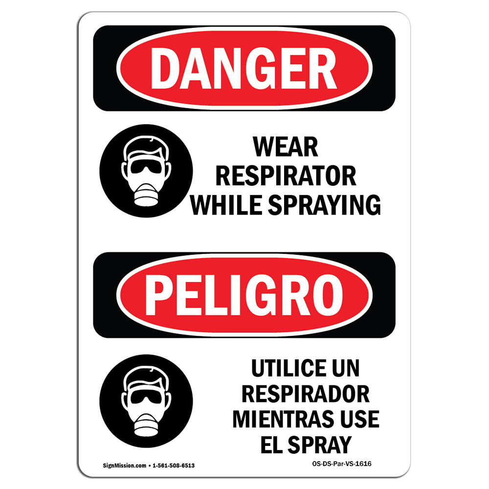 Wear Respirator While Spraying