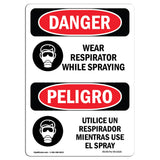 Wear Respirator While Spraying