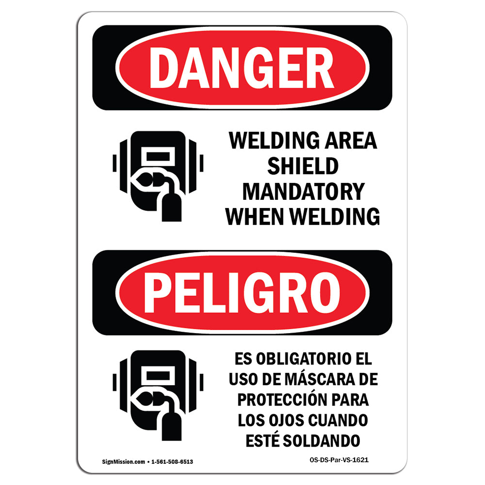 Welding Eye Shield Mandatory When Welding