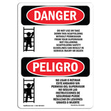 Do Not Use Or Take Down This Scaffolding
