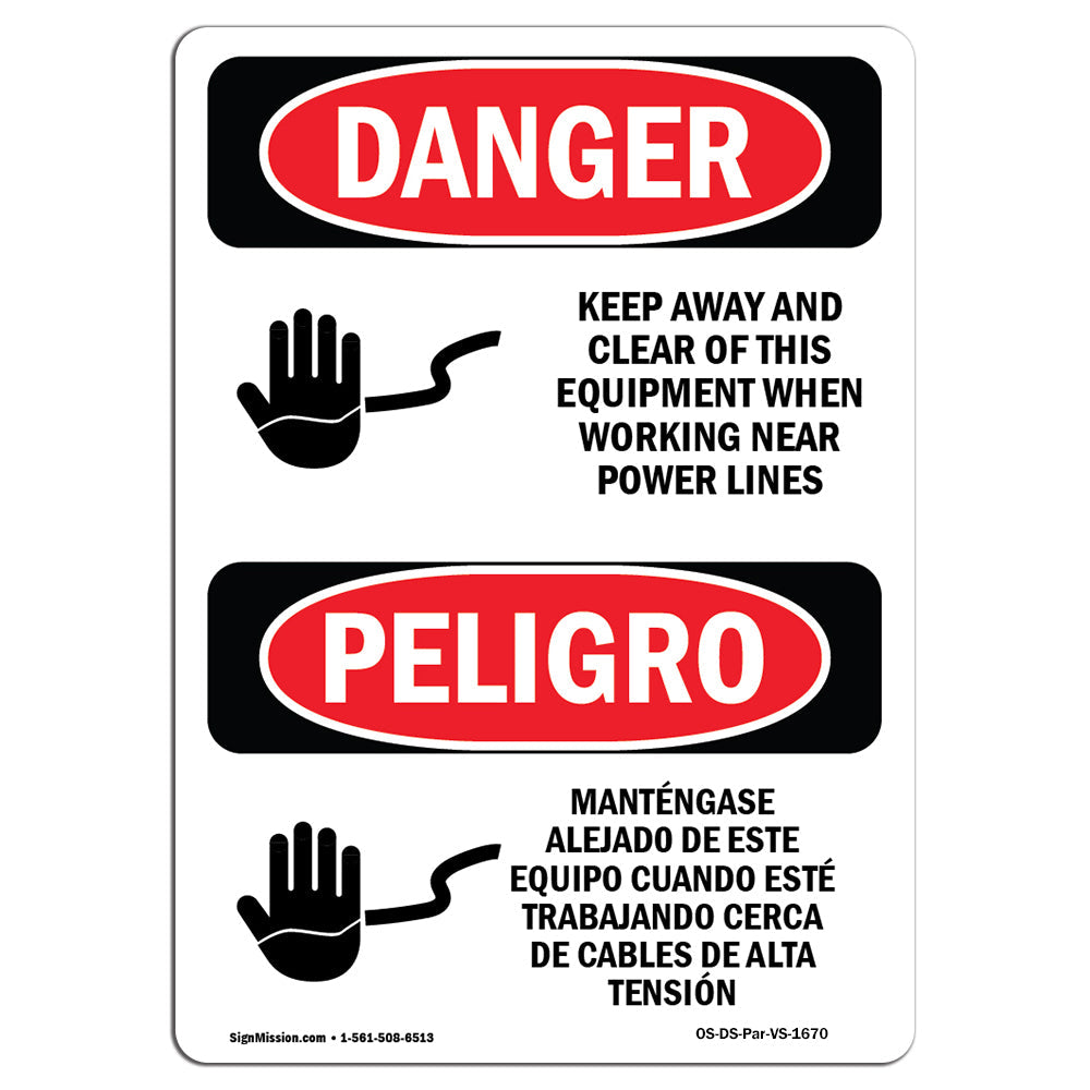 Keep Away Clear This Equipment Power Lines