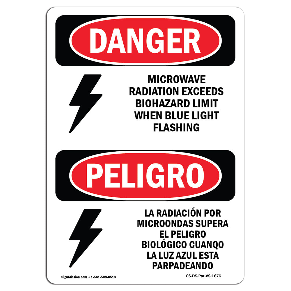Microwave Radiation Blue Light Flashing