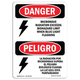 Microwave Radiation Blue Light Flashing