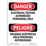 Electrical Testing Authorized Persons Only