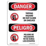 Tipping Hazard Do Not Climb On Shelves