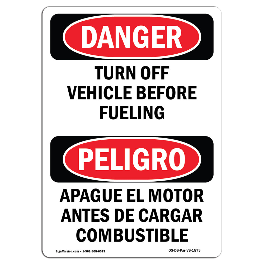 Turn Off Vehicle Before Fueling