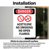 Acetylene No Smoking No Open Flames