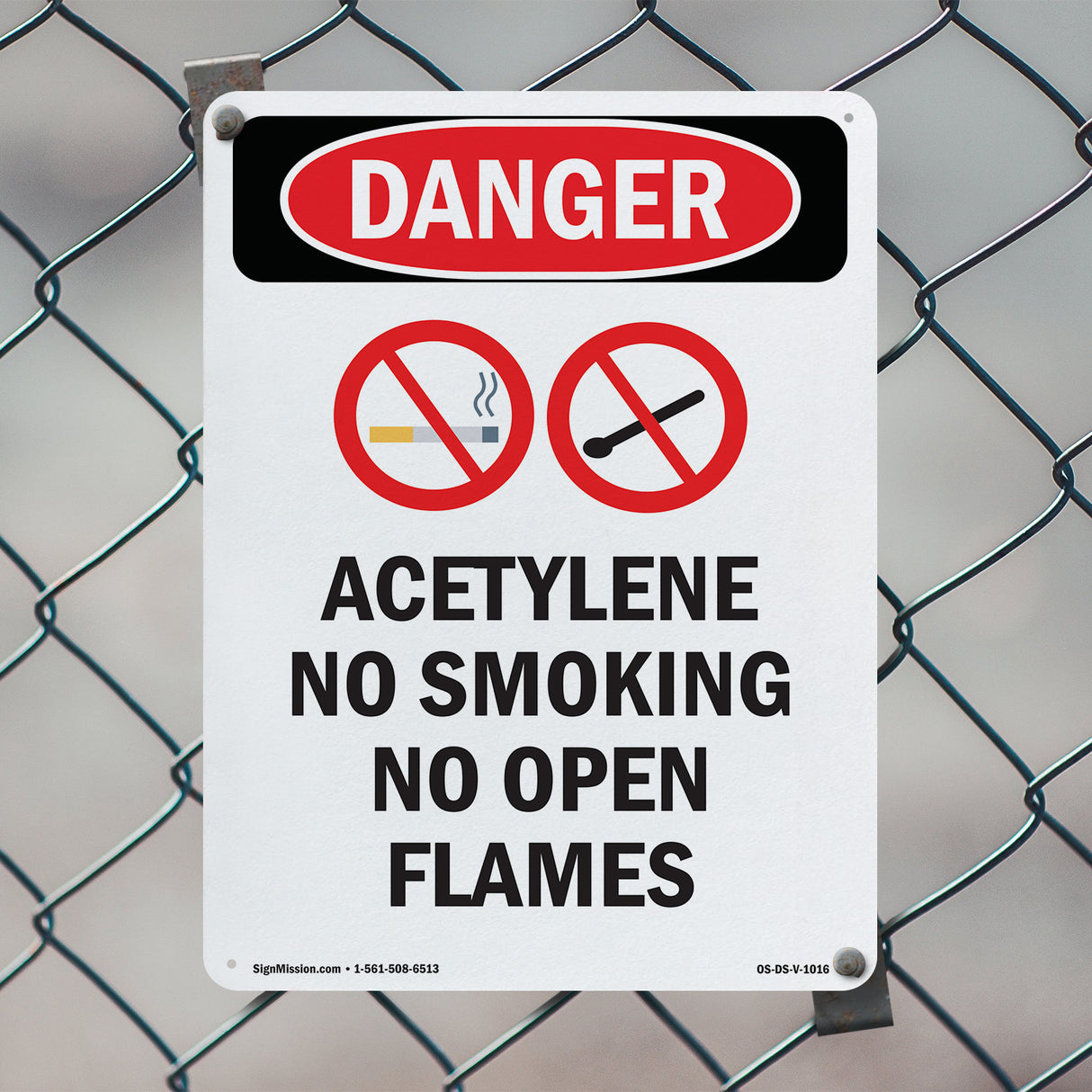 Acetylene No Smoking No Open Flames