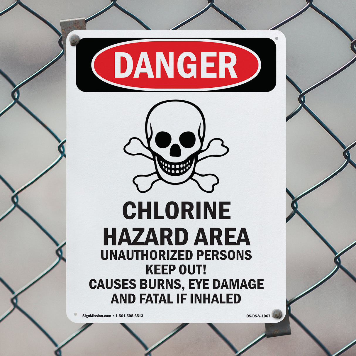 Chlorine Hazard Area