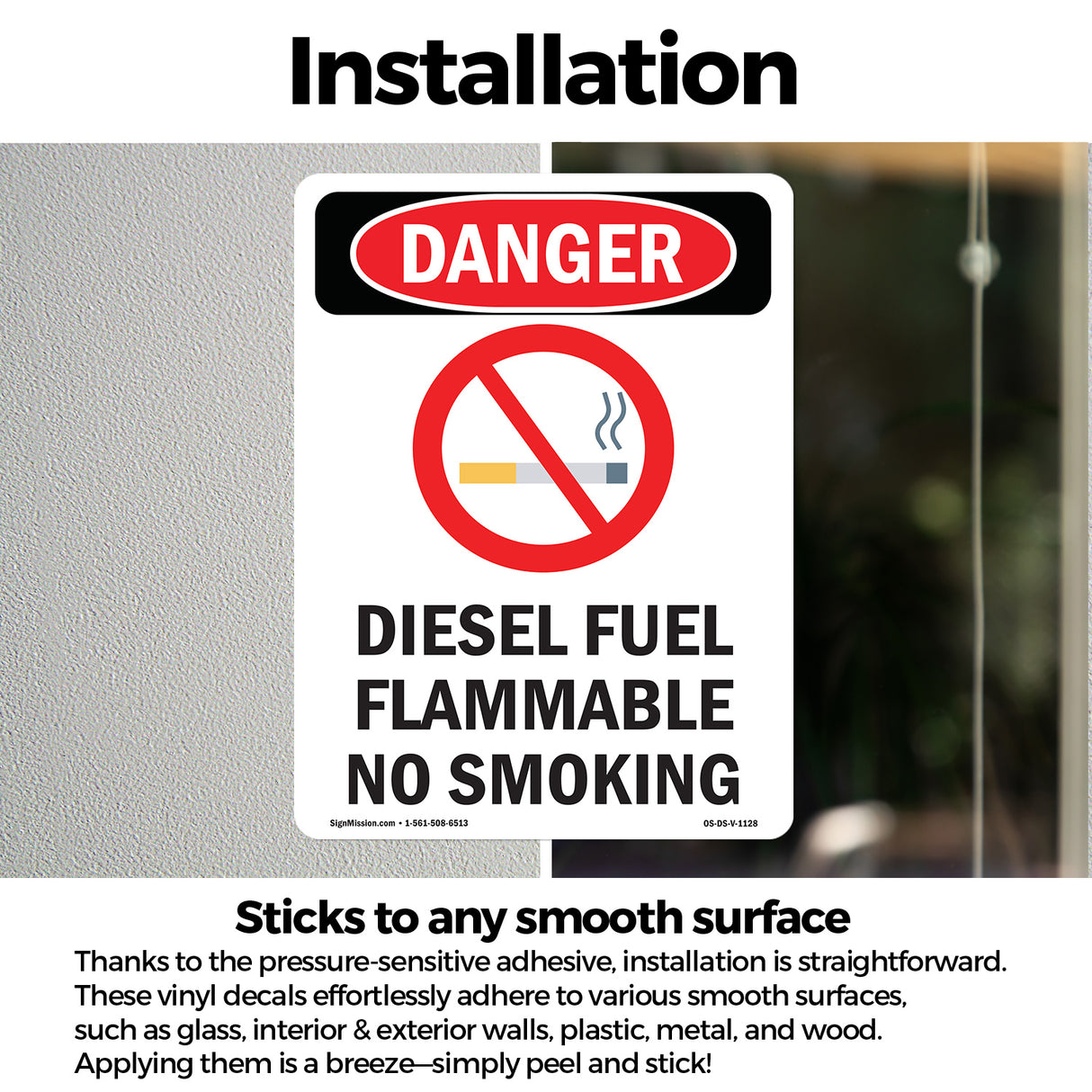 Diesel Fuel Flammable No Smoking
