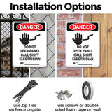 Do Not Open Panel Call Shift Electrician