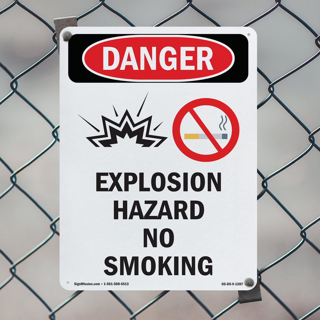 Explosion Hazard No Smoking
