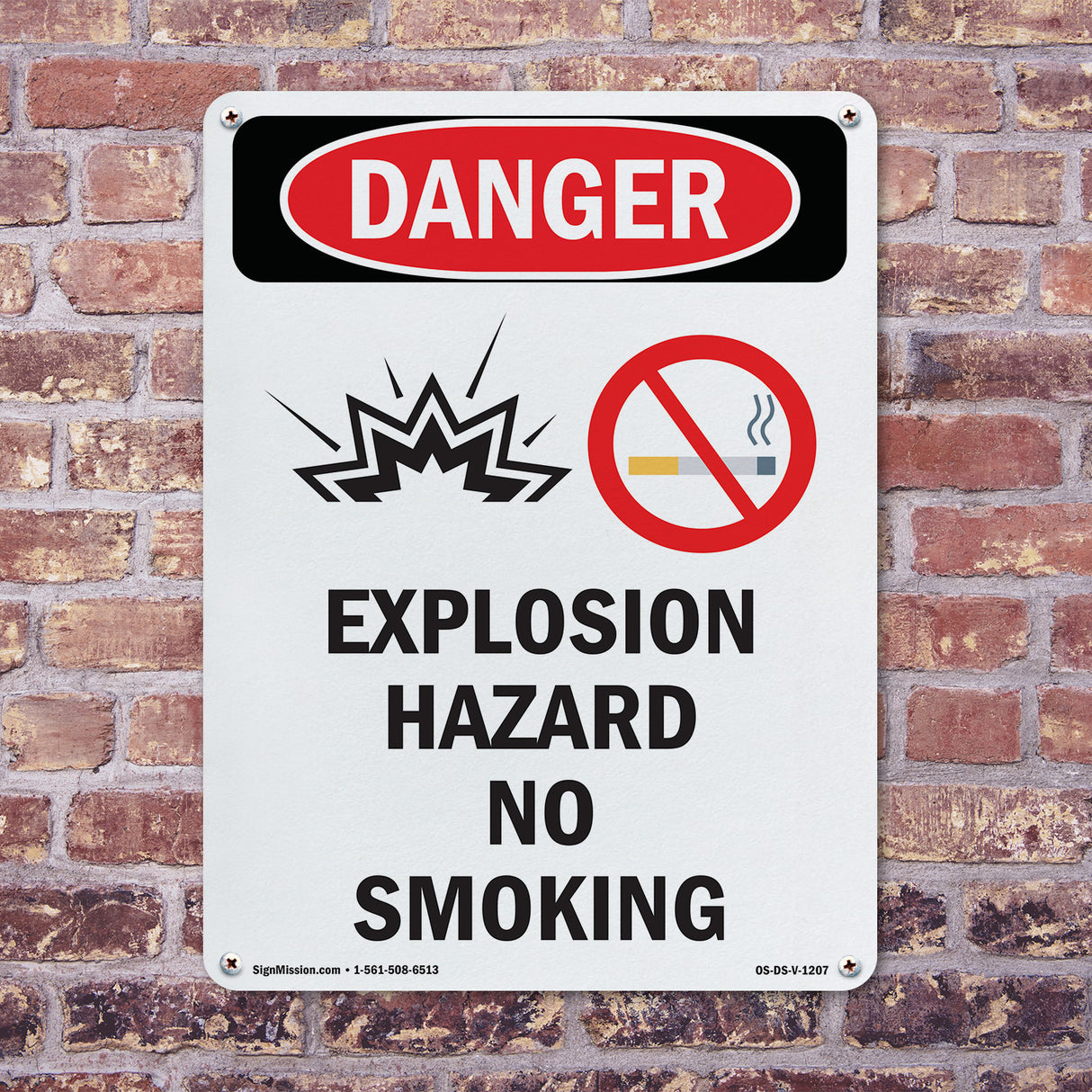 Explosion Hazard No Smoking