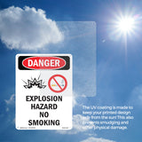 Explosion Hazard No Smoking