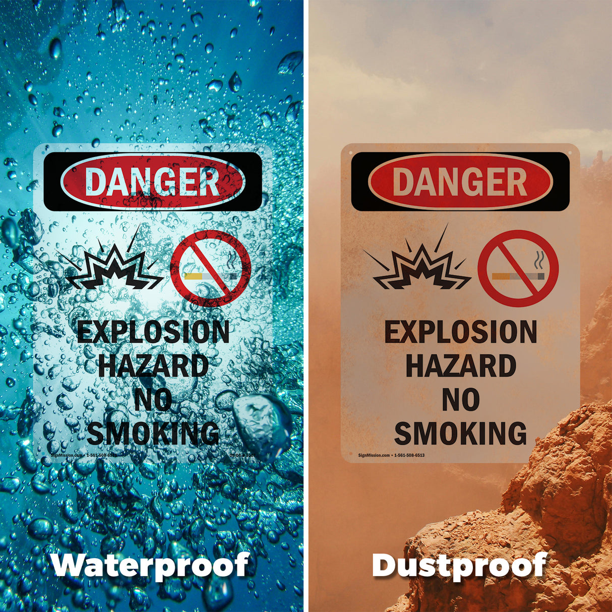 Explosion Hazard No Smoking