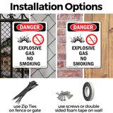 Explosive Gas No Smoking Spanish