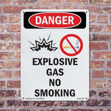 Explosive Gas No Smoking Spanish
