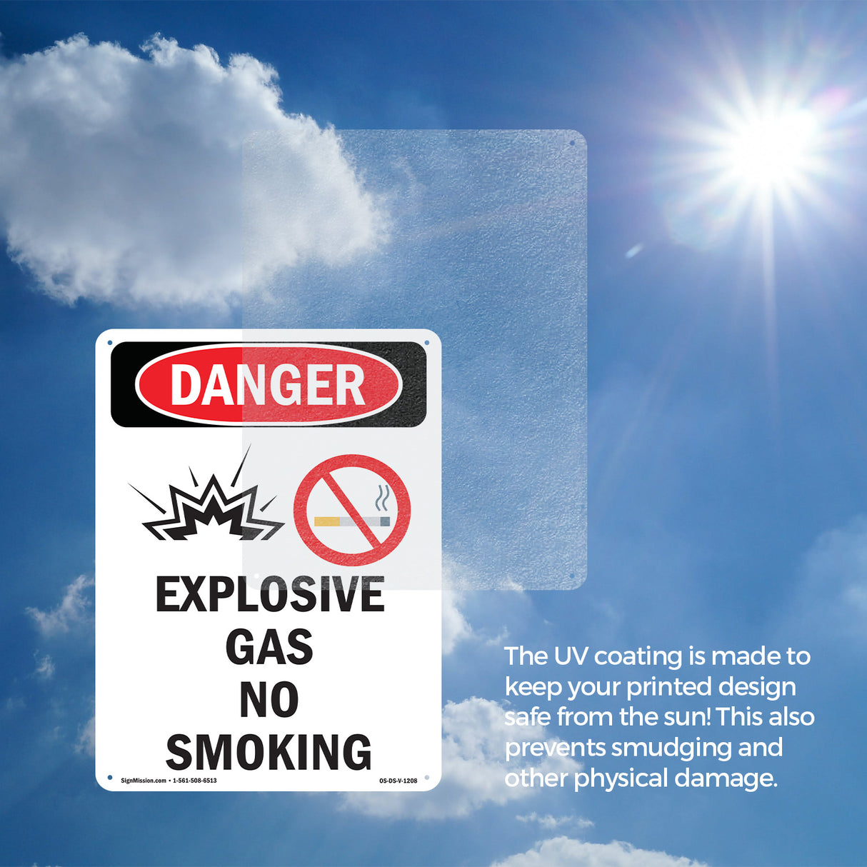 Explosive Gas No Smoking Spanish