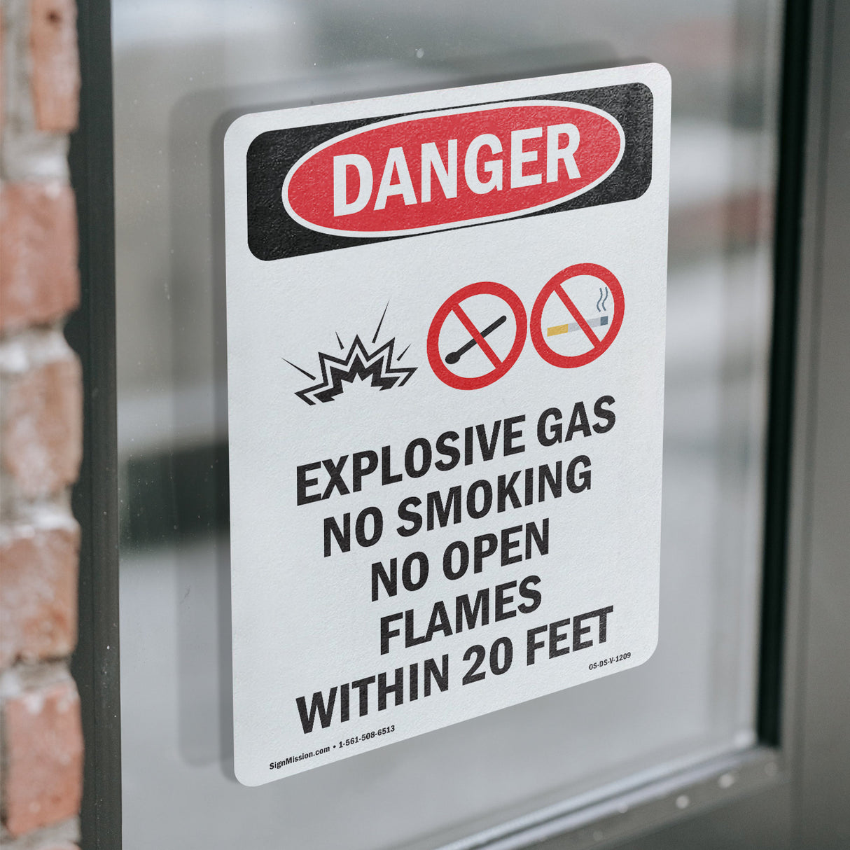 Explosive Gas No Smoking Within 20 Feet