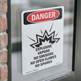 Explosive Vapors No Smoking Open Flames