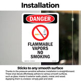 Flammable Vapors No Smoking